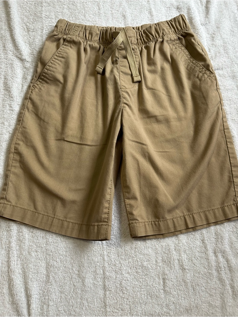 Drawstring Casual Shorts - Tan